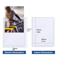 Usine Personnalisée Plastique Rigide Jeu Super Clair Vendeur pour Cartes Pokémon Top Loaders Cartes à Collectionner Sportives Toploader 35PT Porte-Cartes
