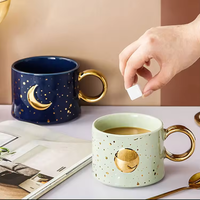 Personnalisé lave-vaisselle à la main porcelaine blanc nouveau produit 2024 tasse logo pot sourire nez tasse en céramique
