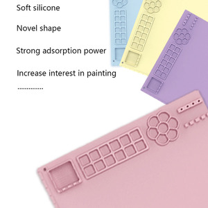 Tapete de Silicona para Dibujar, Lavable y No Tóxico, con Paleta de Pintura, Fácil Mezcla de Colores, Fácil de Limpiar, Plegable - Product Image 3
