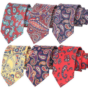 Новая модель 2025 года: элитный мужской галстук 8 см с принтом, высококачественный узор «пейсли», 100% полиэстер - Product Image 1