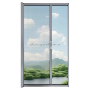 Puerta de malla retráctil acústica reductora de sonido moderna con función lavable y fácil instalación para calles ruidosas - Product Image 3