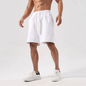 Shorts de sport pour hommes en coton 100% de haute qualité fabriqués en usine, shorts vierges en molleton français en gros - Product Image 3