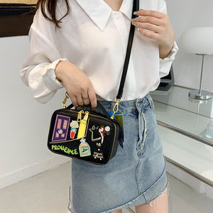 Bolso de Mano Cuadrado Pequeño de Estilo Chino Artístico para Mujer, Bordado a Mano, Forro de Poliéster, Cierre de Cremallera, Moderno - Product Image 5