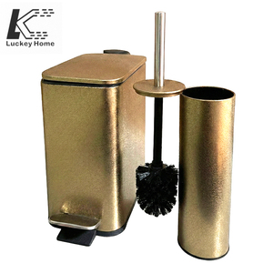 <span class=keywords><strong>Cubo</strong></span> de <span class=keywords><strong>Basura</strong></span> <span class=keywords><strong>Rectangular</strong></span> Delgado de 5L para Baño con <span class=keywords><strong>Cubo</strong></span> Interior y Juego de Escobilla para Inodoro - Product Image 2