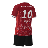 Jersey Tim Sepak Bola AC Garis Merah dan Hitam Kualitas Thailand, Grosir Pabrik, Dapat Disesuaikan