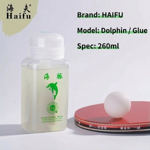 Colle de tennis de table Haifu Dolphin, soluble dans l'eau, sans COV, adhésif inorganique pour caoutchouc de <span class=keywords><strong>ping</strong></span>-<span class=keywords><strong>pong</strong></span>, usage scolaire et club, 250/500 ml - Product Image 3