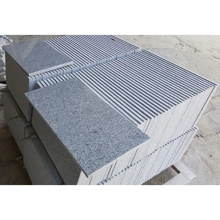 चीनी फ़र्श पत्थर slabs G603 हल्के भूरे रंग के ग्रेनाइट के लिए आउटडोर फर्श टाइल्स