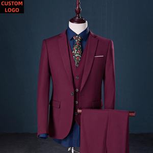 Setelan jas pria, 5XL, jas kantor ukuran Plus, Blazer pengantin pria, LOGO kustom, 3 potong, untuk pria, <span class=keywords><strong>Prom</strong></span> - Product Image 3