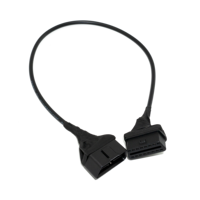 Kabel OBD Kustom Tahan Air 2P dengan Konektor DJ716H-1.5-21 di Kedua Ujungnya, Rakitan Kabel Harness