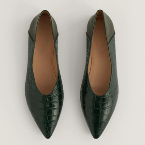 Logo personalizzato di Alta Qualità Confortevole <span class=keywords><strong>Punta</strong></span> <span class=keywords><strong>A</strong></span> <span class=keywords><strong>Punta</strong></span> Slip-on Vestito Da Balletto Appartamenti <span class=keywords><strong>A</strong></span> Piedi Scarpe Basse per Le Donne - Product Image 4