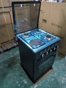 Cuisinière à gaz domestique avec four, 3 brûleurs gaz et 1 four électrique, avec grill - Product Image 5