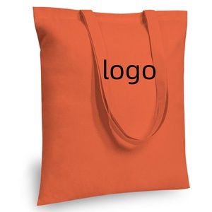 Sacs de courses en toile de coton recyclé personnalisés à logo couleur, sacs fourre-tout vierges imprimés, sacs de courses en toile avec fermeture éclair - Product Image 2