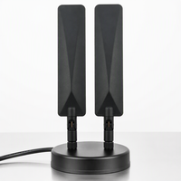 Antenne Wi-Fi double bande 2,4 GHz 5,8 GHz GSM 4G LTE 5G 8,0 dBi avec connecteur mâle, antenne verticale en caoutchouc pour routeur CPE et point d'accès