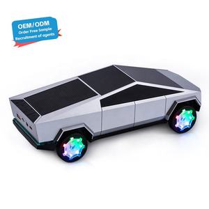 Altavoz con Forma de Camioneta Tesla Cybertruck, Reproductor de Música Inalámbrico BT FM, Altavoz para Auto con Radio - Product Image 1