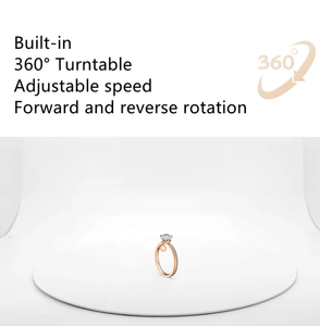 TB-30 Sanoto <span class=keywords><strong>Digital</strong></span> Photo Studio Tb30 joyería fotografía caja <span class=keywords><strong>de</strong></span> luz Softbox regulable con tocadiscos giratorio para escaneo 3D - Product Image 4