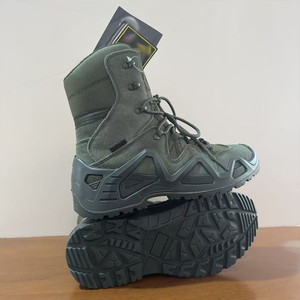 Bottes de randonnée hautes TSB07 camouflage kaki en cuir de vache - Product Image 5