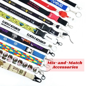 Durable Cheap Custom Logo Tool Printing <b>Polyester</b> <b>Lanyard</b> for Phone Key and Staff ID Badges - Product Image 2