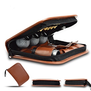 Bolsa multifunción de golf de piel sintética, kit de herramientas, bolsa de transporte, telémetro, cuchillo, cepillo, clip para pelotas, tee, accesorios de golf - Product Image 2