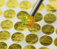 Pegatinas holográficas creativas personalizadas antifalsificación, embalaje impermeable de vinilo para teléfonos móviles y portátiles