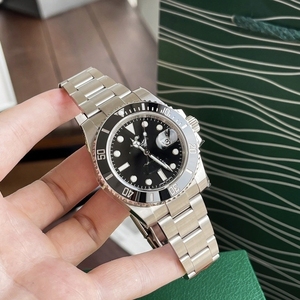 Montre de poche de luxe pour homme Tandorio NH35A avec mouvement automatique Seiko, 20 BAR, plongée, bracelet en acier 40 mm, marques lumineuses - Product Image 3