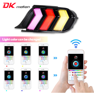 Conjunto de Lámpara Trasera LED de Movimiento DK para Ford Mustang GT350 GT500, Luces Traseras LED Modificadas RGB para Coche, Lámpara Posterior 2015-2023 - Product Image 5