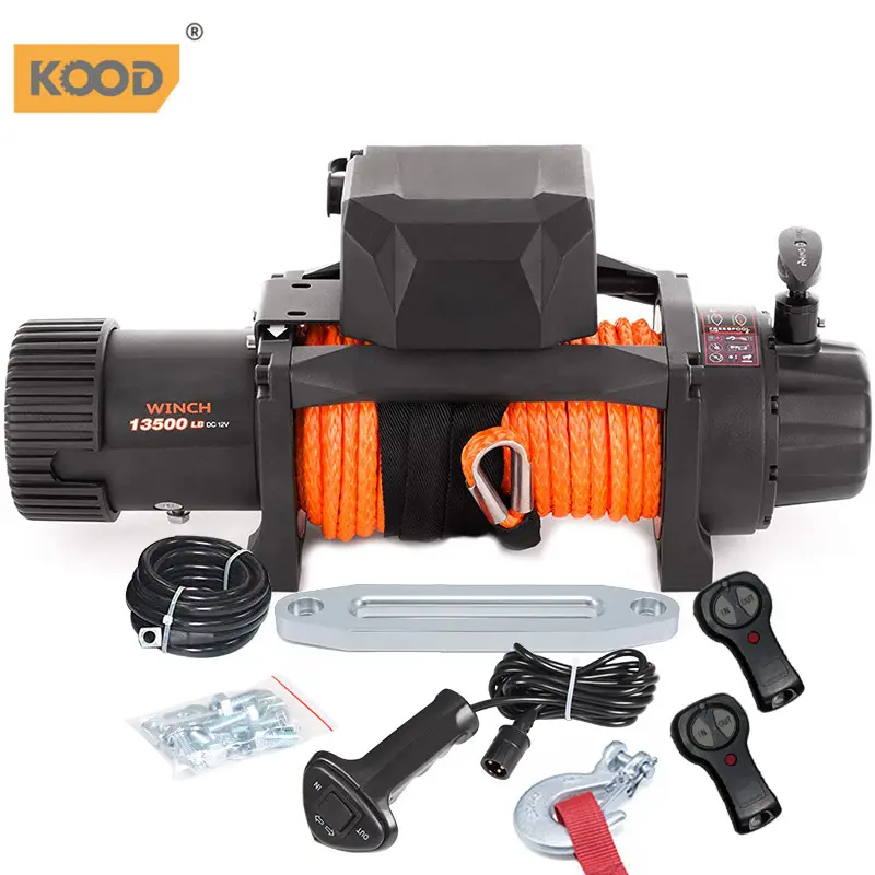 4x4 Accessories 2000- 12000lbs Winch 4WD SUV Offroad Electric Winch Mini DC 24V 12V Car Electric Winch