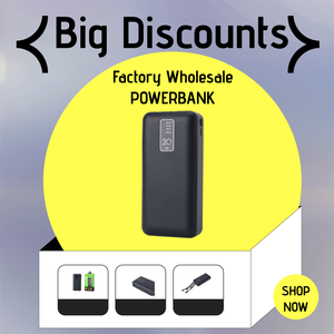 10000mAh 20000mah Power Bank 2A Fast Charging Built-in 4 <b>Cables</b> Phone Holder Lanyard Flashlight XYY-A12 - Product Image 2