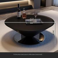 Table basse en métal en forme de soucoupe volante, conique, artistique, minimaliste, pour salon, à usage domestique