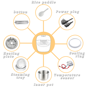 Zojirush B350 3L Phổ Thực Phẩm Lớp Không Lớp Phủ Thép Không Gỉ 316 Hướng Dẫn Sử Dụng Nồi Cơm Điện Bên Trong Nồi Phụ Kiện Cho Hộ Gia Đình Sử Dụng - Product Image 6