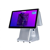 Terminal de point de vente tout-en-un 15,6'' pour restaurant, caisse enregistreuse, système de caisse, affichage de détail, terminal Windows POS
