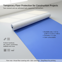 Protection de sol temporaire respirante et résistante aux liquides pour l'entretien des surfaces décoratives en marbre et en céramique