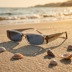 <span class=keywords><strong>Occhiali</strong></span> da <span class=keywords><strong>Sole</strong></span> di Lusso Retrò con Logo Personalizzato, Alta Qualità, Montatura Nera Quadrata, Lenti Polarizzate, Realizzati a Mano in Acetato - Product Image 4