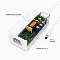 Adaptateur secteur de type bureau 65W Série 12V 3A 3.5A 4A 5A/15V 4A pour appareils électroménagers avec certifications UL/CE/GS/UKCA/SAA/BIS/KC/PSE/CCC