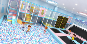 Diseño de Área de Juegos Interior de Alta Gama con Renderizado 3D, Planificación de Áreas de Juegos Infantiles, Soluciones Temáticas Personalizadas, Inversión Comercial - Product Image 2
