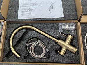 <span class=keywords><strong>Robinet</strong></span> de cuisine 3 voies en acier inoxydable sans plomb Watermark avec filtre pour <span class=keywords><strong>eau</strong></span> potable, <span class=keywords><strong>robinet</strong></span> 3 en 1 pour <span class=keywords><strong>eau</strong></span> purifiée - Product Image 4