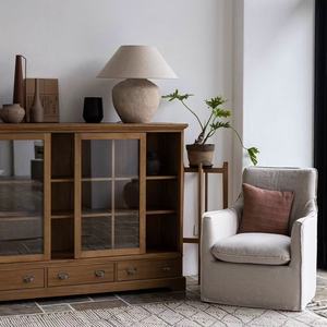 Mueble de Almacenamiento para Cocina, Comedor, Sala de Estar, Uso en Hoteles, Minimalista, Ahorra Espacio, Hecho a Mano, Madera de Teca Africana - Product Image 6