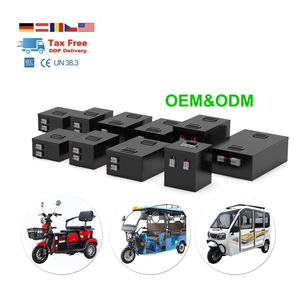 OEM batería <span class=keywords><strong>de</strong></span> litio recargable 48V 60V 72V 25Ah 50Ah 100Ah LifePO4 batería para Camping coche motocicleta triciclo Pedicab Rickshaw - Product Image 4