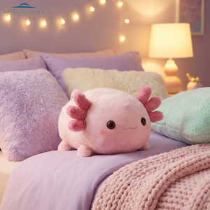 Peluche de Axolotl Kawaii de Alta Calidad al por Mayor 2026, Lindo Peluche de Salamandra Rosa Regordeta para Niños y Niñas, Regalos Personalizados OEM - Product Image 4