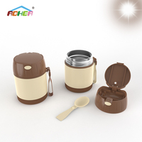 Tarro de comida aislado de acero inoxidable de 400ml de alta calidad Oumego para comidas calientes contenedores de termo de almuerzo aislados caja de almuerzo Bento