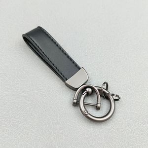 Móc Chìa Khóa Xe Hơi Da Thật Khắc Chữ Lasering Sang Trọng Tùy Chỉnh Chất Lượng Cao Móc Khóa Da Trắng Bỏ Túi - Product Image 4