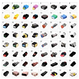 Konektor Listrik Otomotif Kabel Harness Konektor Tahan Air Terminal Konektor Tyco TE FCI <span class=keywords><strong>2</strong></span>/<span class=keywords><strong>3</strong></span>/4/5/6/7/8/9/10 Pin - Product Image 1