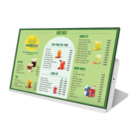 Alışveriş Merkezi Restoranları için Perakende Mağaza Vitrini Reklam Ekranları Menü LCD Masaüstü Oynatıcı Dijital Tabela