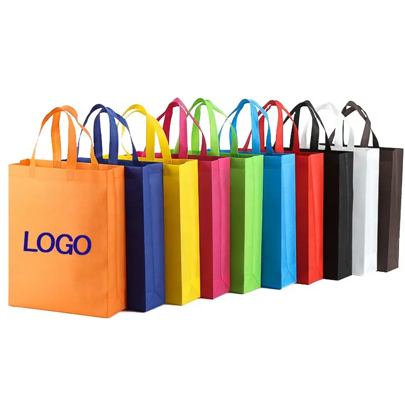 Borsa in tessuto non tessuto con rivestimento Spot stampa pubblicità dimensioni personalizzate shopping abbigliamento borsa design LOGO borsa in tessuto non tessuto