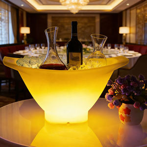 Ember Es Batu LED Bentuk Perahu Gaya Baru Kapasitas Besar Warna-warni Plastik PE Tahan Lama Ember Es Bercahaya Wadah Minuman - Product Image 4