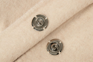 QIUCHEN QC21007 Nouvelle Arrivée Vente Chaude <span class=keywords><strong>Manteau</strong></span> d'Hiver <span class=keywords><strong>Femme</strong></span> en <span class=keywords><strong>Laine</strong></span> Cachemire à Col en Vraie Fourrure de Renard Mode Grossiste - Product Image 4