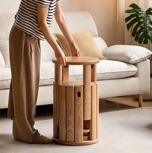 Modernes Design 4-in-1 Stapelbare Massivholz-Hocker Ottoman-Set Multifunktionale Schlafzimmer-Klappmöbel für Lager- und Hotelnutzung - Product Image 4