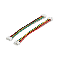 Cable Plano de Conexión de 4 Pines Macho a Macho, 26AWG AWM, Rojo, Amarillo, Verde, Negro, para Sensor I2C, Señal, Placa de Pruebas, Arduino, OEM