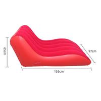 Canapé-lit floqué moderne pour camping en plein air - Chaise longue/salopette gonflable extra large et épaisse, pliable et portable pour la sieste
