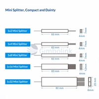 Divisor Óptico Gimbo SC UPC 1x8 1x16 PLC, Cable de Fibra Óptica G652D G657A, Equipo de Red para Conectividad FTTH Wi-Fi 4G 5G