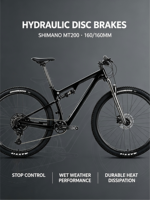 VTT tout suspendu TWITTER OVERLORD en carbone, 12 vitesses SRAM SX, axe Boost, VTT de descente